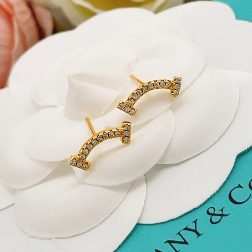 Tiffany & Co. Gold Starry Night Smile Earrings